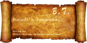 Buczák Tavaszka névjegykártya